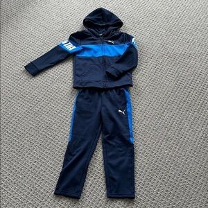 Puma Youth  Blue Hoodie Set
Size 6
